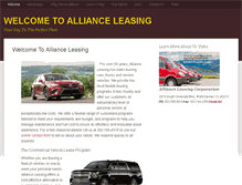 Tablet Screenshot of alliance-leasing.com